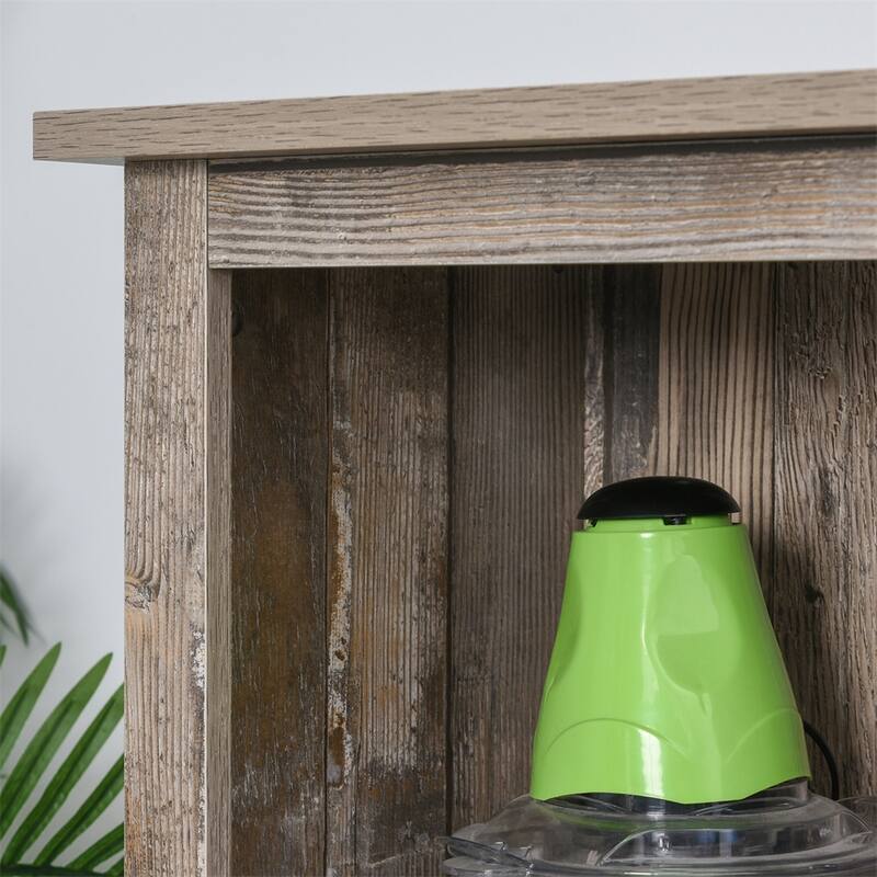 Freestanding Rustic Kitchen Buffet with Hutch,Pantry Storage Cabinet