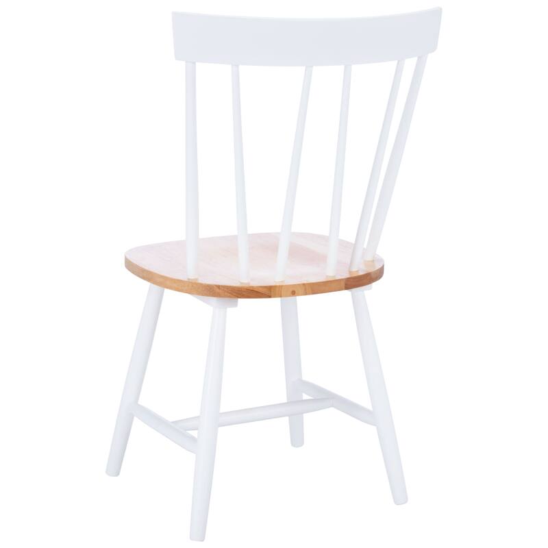 SAFAVIEH Violette Natural/White Dining Chair (Set of 2) - 19.5" W x 17.3" L x 35" H - 19Wx17Dx35H