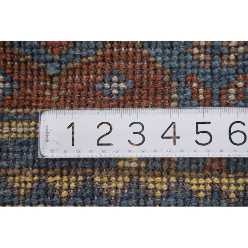 Blue Heriz Serapi Runner Rug Handmade Wool Carpet - 2'6"x 8'0"