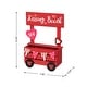 preview thumbnail 8 of 6, Glitzhome 10"H Valentine's Wooden KISSING BOOTH Table Decor - 10''H