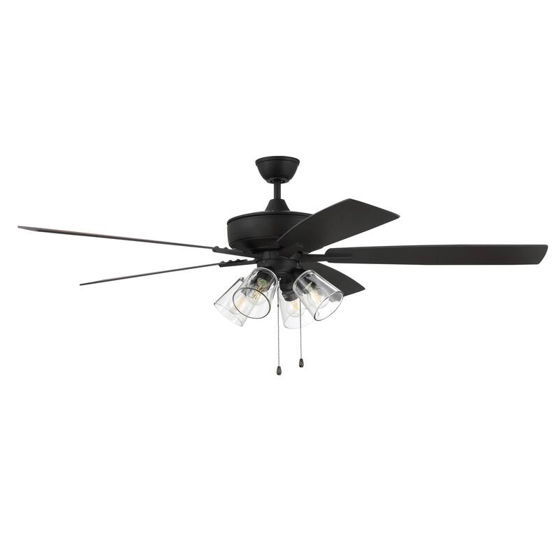 Craftmade Super Pro 60" 5 Blade LED Ceiling Fan - 28 Watts - Espresso / Walnut