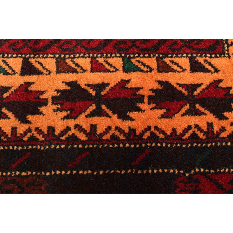 ECARPETGALLERY Hand-knotted Teimani Orange Wool Rug - 2'8 x 4'6