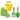 Little Pals Yellow 3-Piece Kids Gardening Kit with Metal Pail, Gloves & Hand Trowel, Ages 3-10