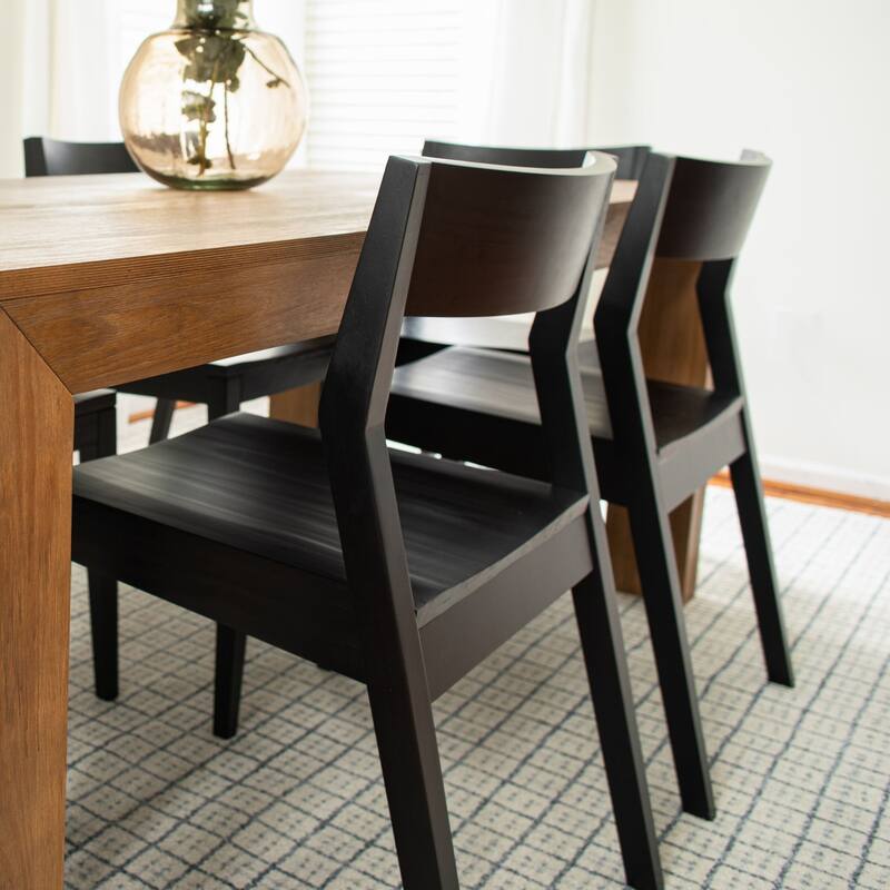 Plank and Beam Modern Solid Wood Dining Chair - Set of 2