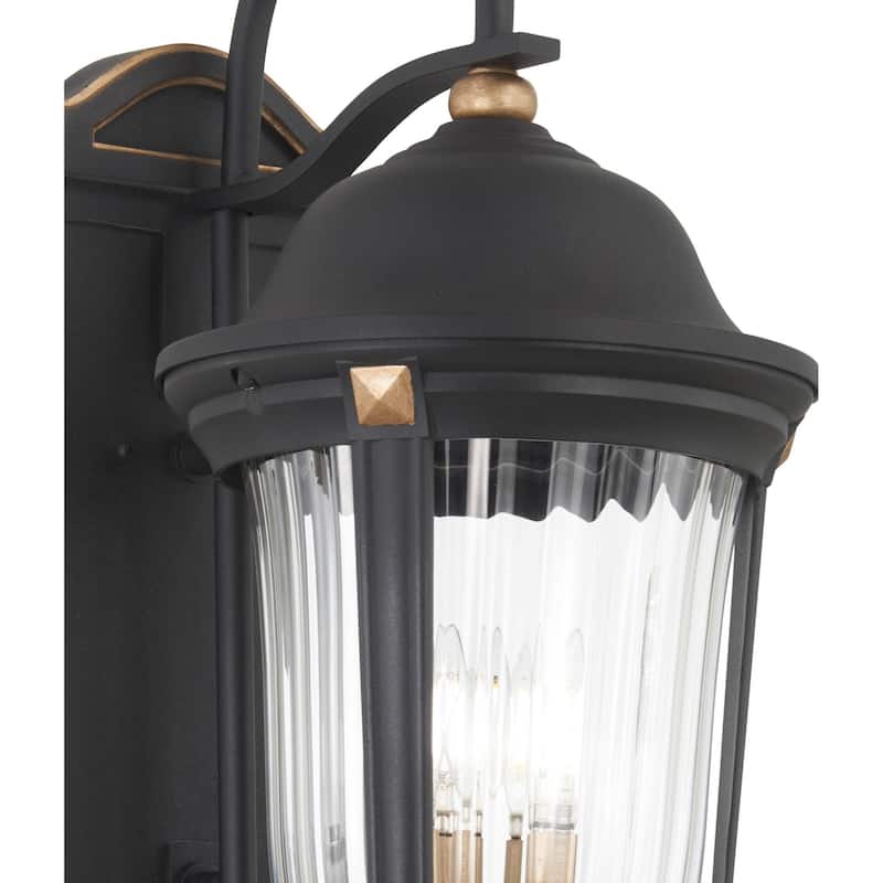 The Great Outdoors Peale Street 4 Light 28" Tall Outdoor Wall Sconce