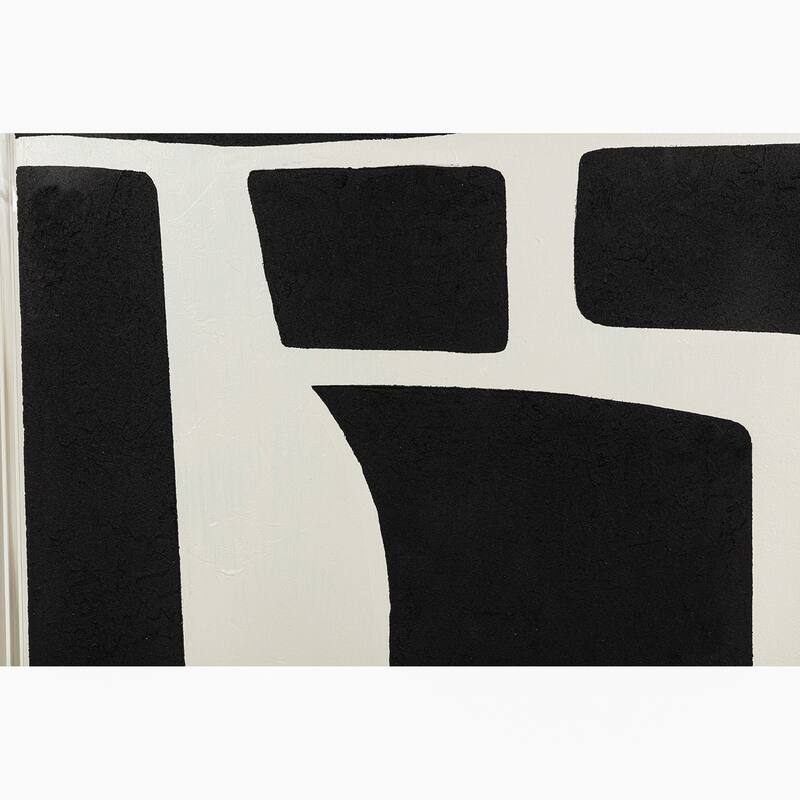 Canvas Wall Art Wood Frame Abstract Decorative Design - 40" Multi