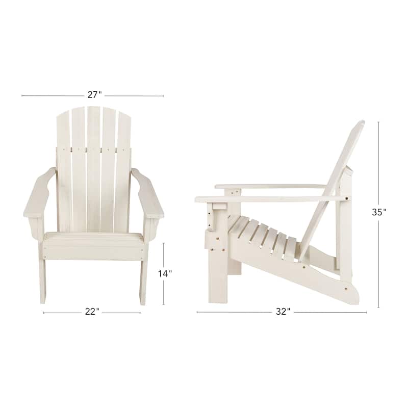 Meridian Weather Resistant Outdoor Patio Adirondack Chair