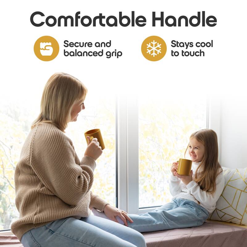 Omniware Teaz Cafe 11 oz Classic Mug - 3" D x 3.75" H