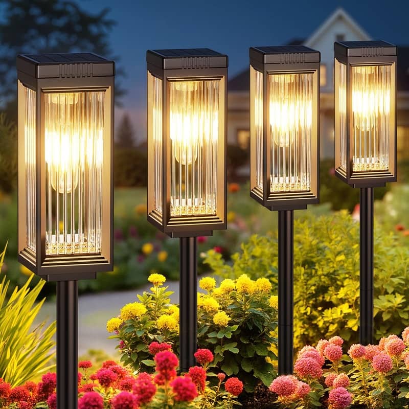 6-Pack Solar Pathway Lights – Bright, Waterproof, 15H Runtime