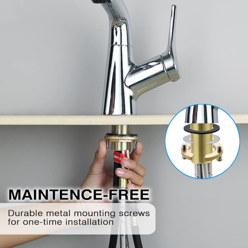 Single Handle Kitchen Swivel-Lift Faucet,Bathroom Sink Faucet