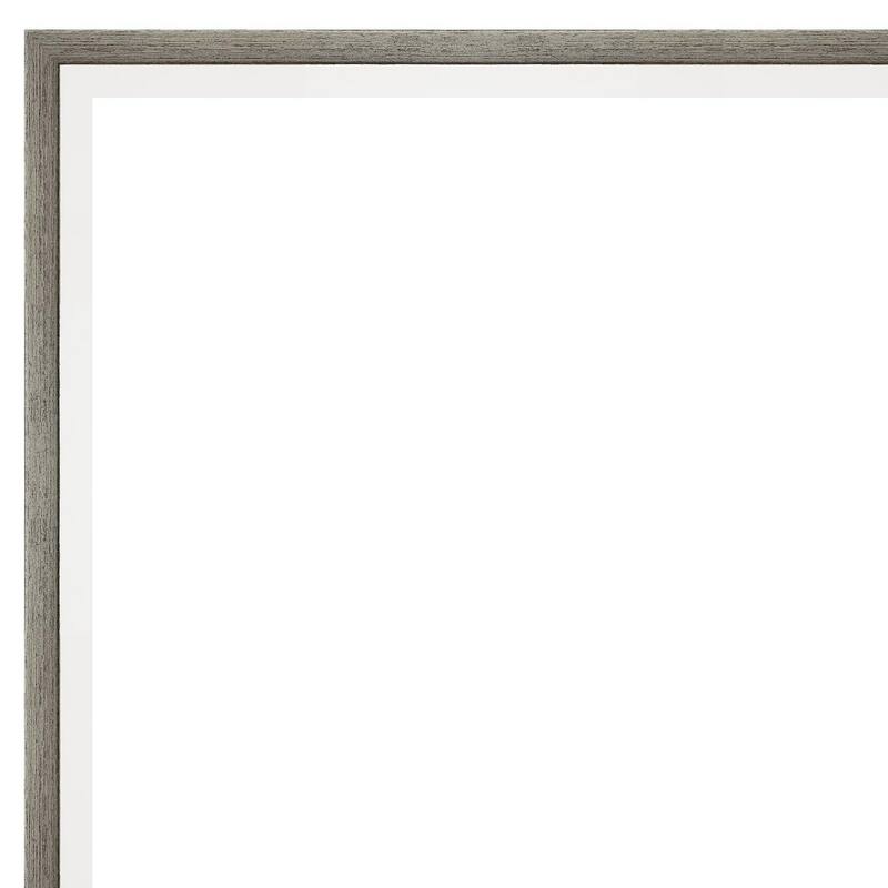 Lucie Wood Framed Grey Corkboard Bulletin Board