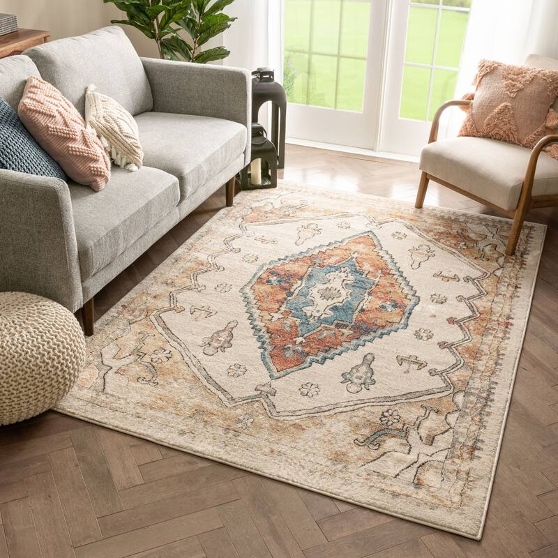 Well Woven Tikal Aliz Vintage Medallion Area Rug