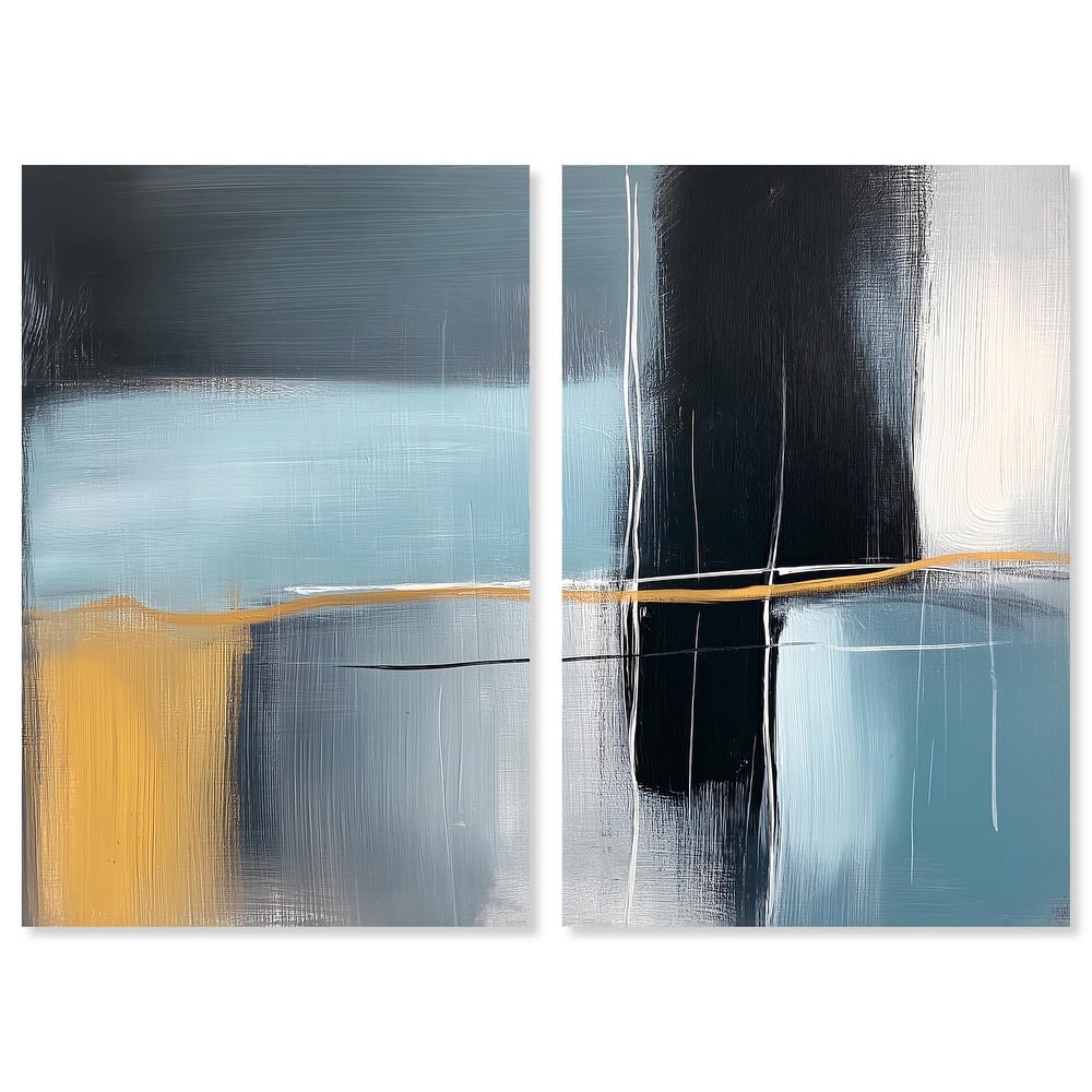 Still Cadence Canvas Set of 2 by Art Remedy, Gallery Wrapped