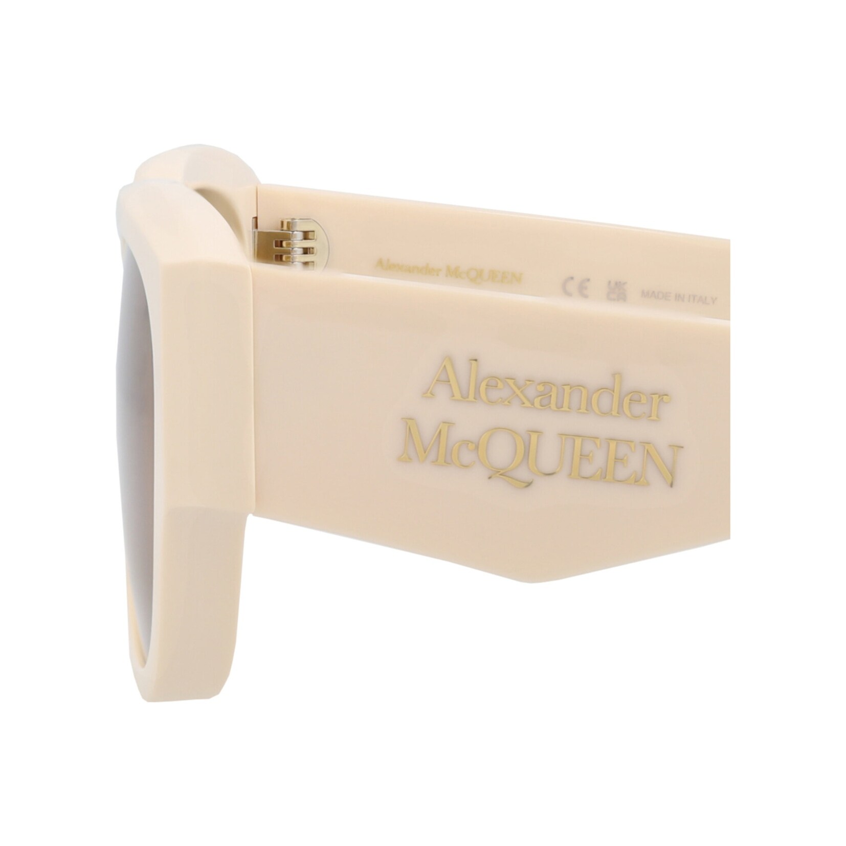 Alexander McQueen Square-Frame Recycled Acetate Sunglasses Ivory Womens Alexander McQueen Square-Frame Recycled Acetate Sunglasses  main image 4