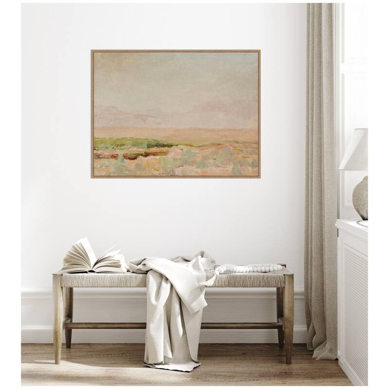 Kate and Laurel Desert from Kislovodsk to Samarkand Jan Ciaglinski by Nostalgia Prints Framed Canvas Wall Art Print