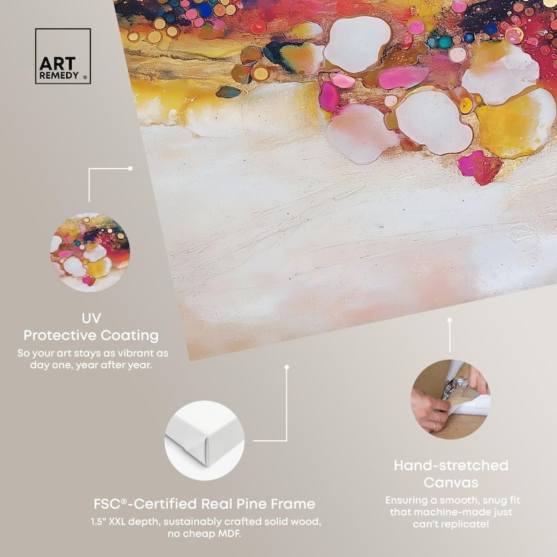 Vibrant Dabs II Canvas by Art Remedy, Gallery Wrapped