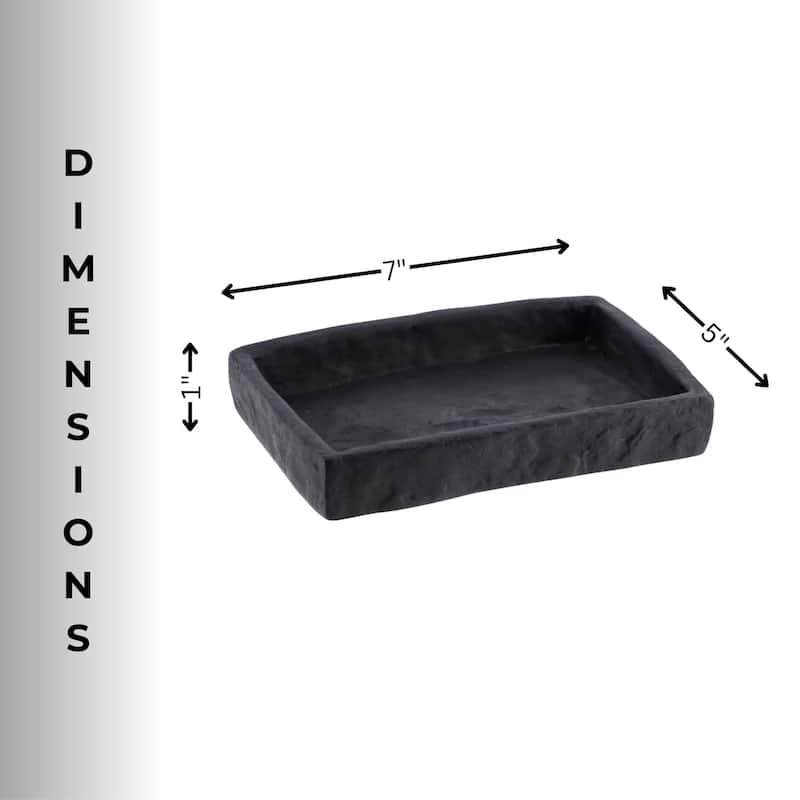 Collection Stone Effect Bath Accessory Set-4 pieces