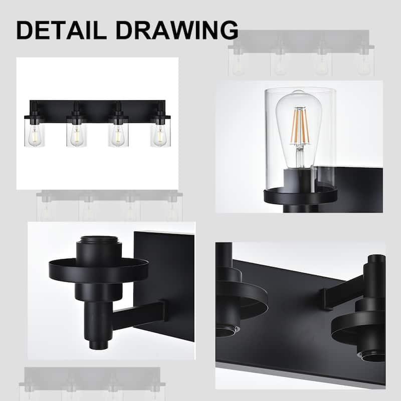 Modern Bathroom Lights with Clear Shape