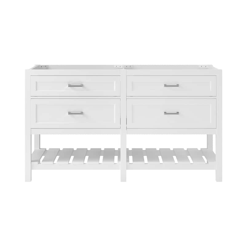 CRAFT + MAIN LSVT6122D-QCV Lawson 61" Free Standing Double Basin