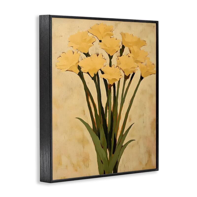 Stupell Hand Picked Daffodils Framed Giclee Art Design By Franklyn Gregory