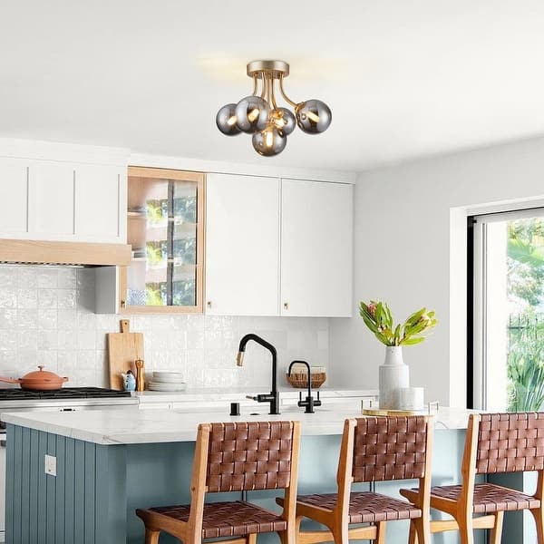 Mcm Flush Mount Ceiling Light Bronze Light Flush Mount Ceiling