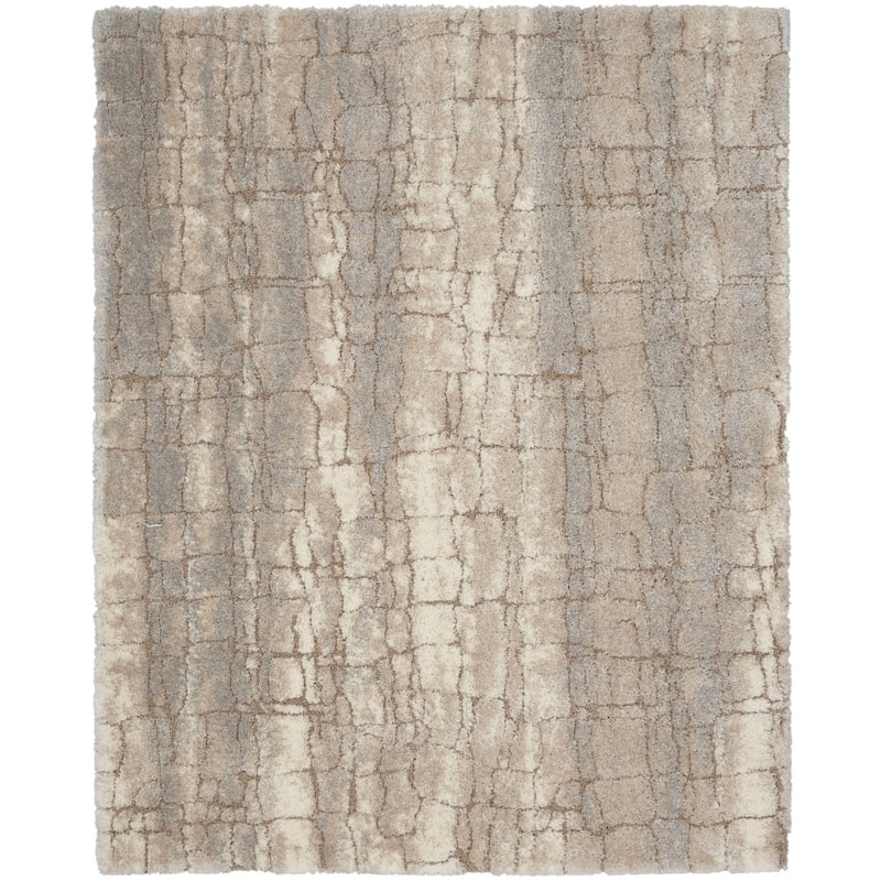 Hobe Power Loomed Abstract Modern Stain Resistant Soft Area Rug By HomeRoots - 118' X '94' X '1.58