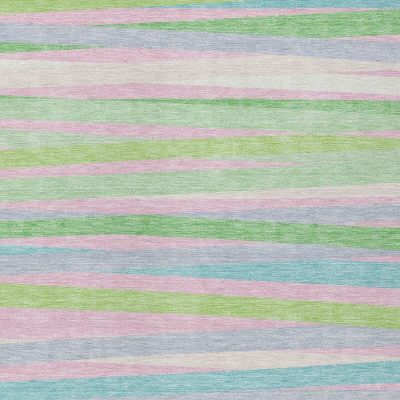 HomeRoots Striped Transitional Rectangle Outdoor Rug