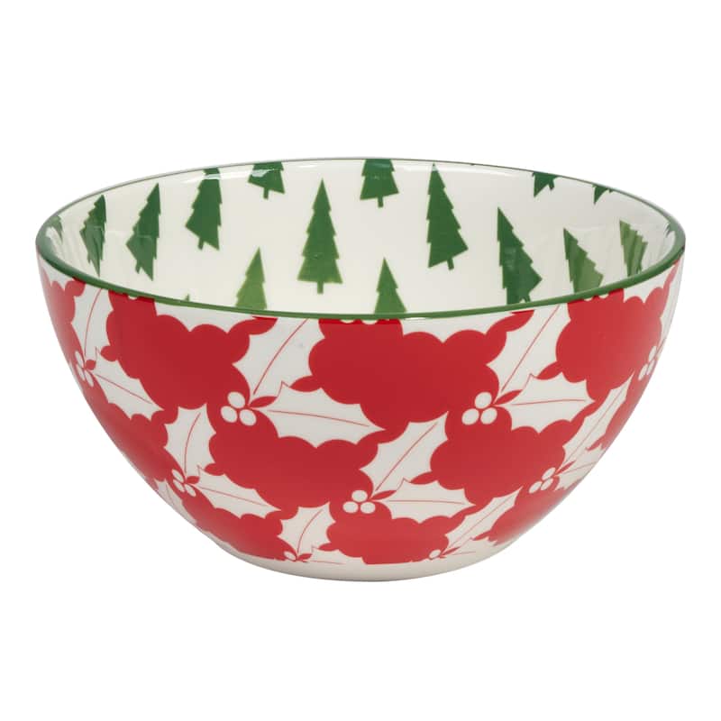 Certified International Winter Medley 30 oz. All Purpose Bowls, Set of 6 Assorted Designs - 30 oz.