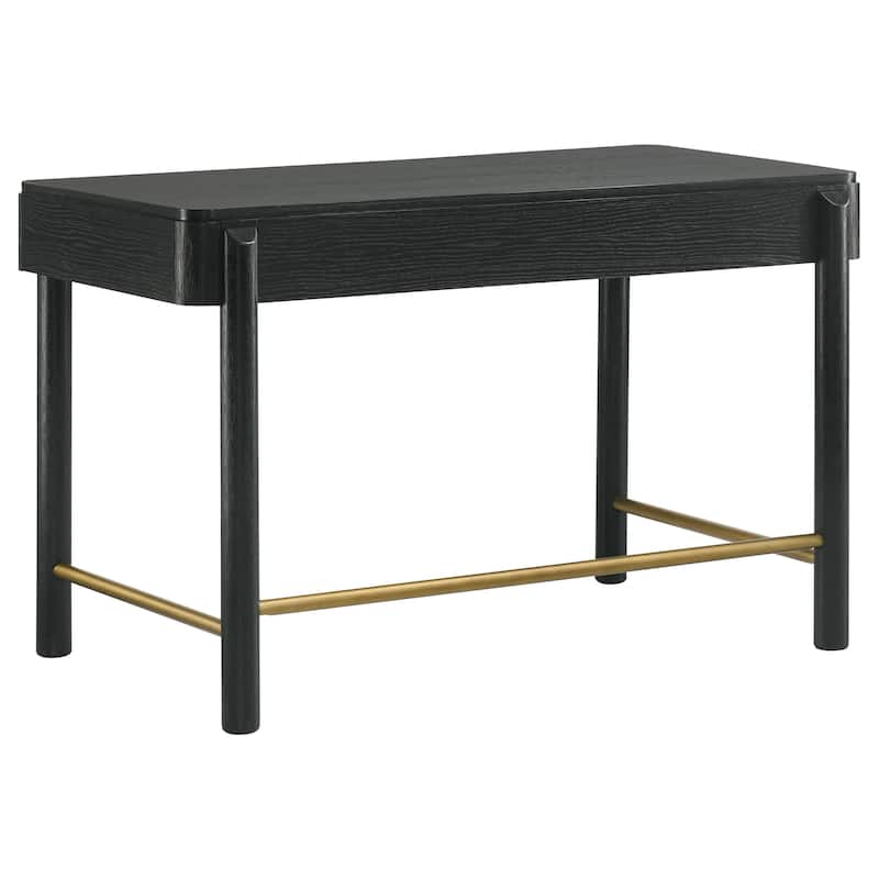 Arini 2-drawer Vanity Desk Makeup Table Black - 48.00" X 26.25" X30.00"