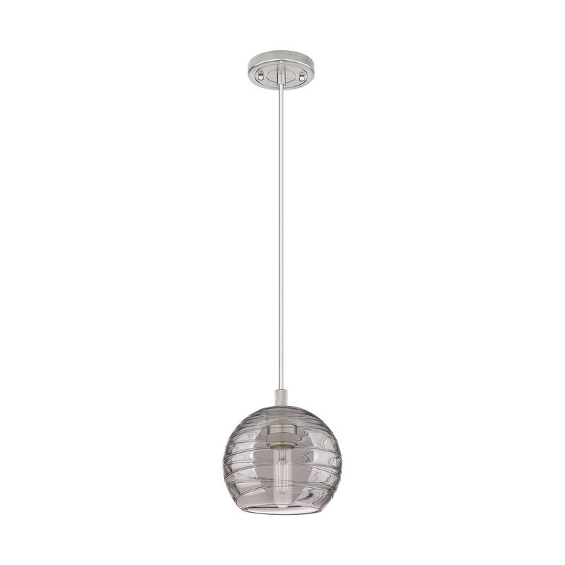 Innovations Lighting Downtown Urban - Crown Point - 1 Light 6" Athens Deco Swirl Cord Hung Pendant