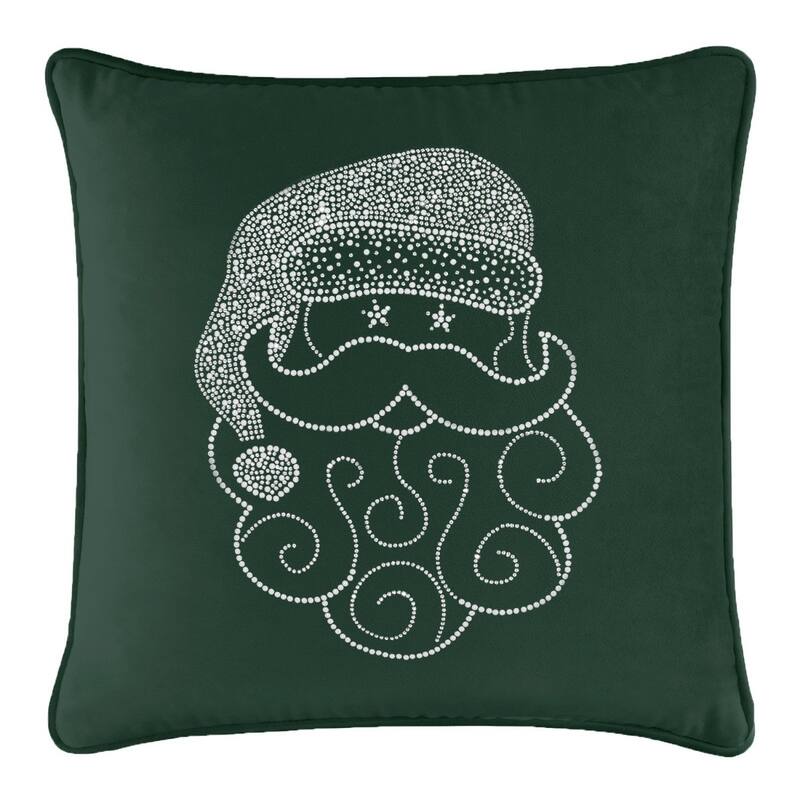 Sparkles Home Santa Rhinestone Pillow - Brown - 20 x 20