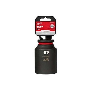 Milwaukee Tool Deep Impact Socket,Steel,40 mm 49-66-6415 - 1 Each ...