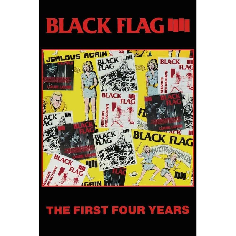 Black Flag The First Four Years Art Poster - 24 x 36 Inch