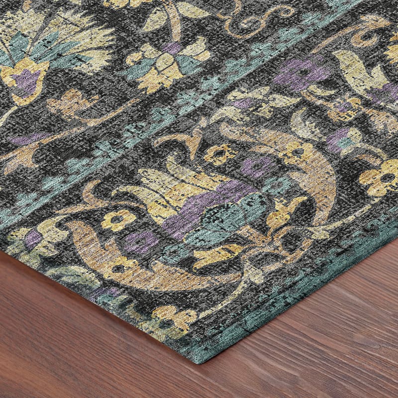 Machine Washable Indoor/ Outdoor Global Alix Chantille Rug