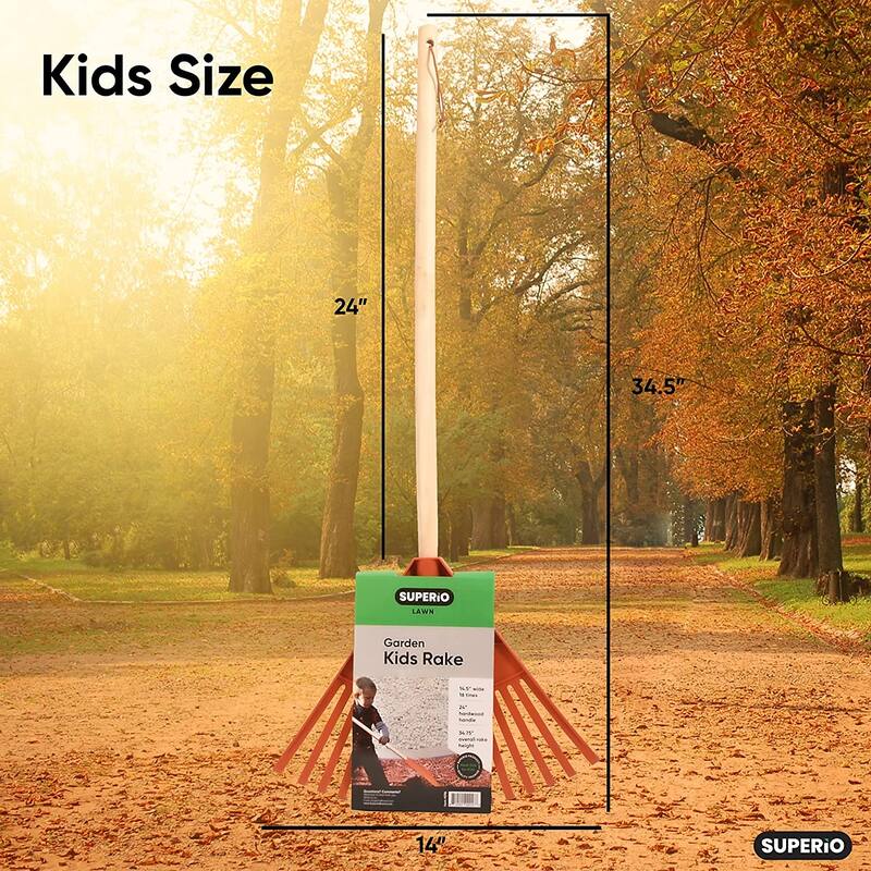 Kids Rake with 24" Hardwood Handle - Kids size
