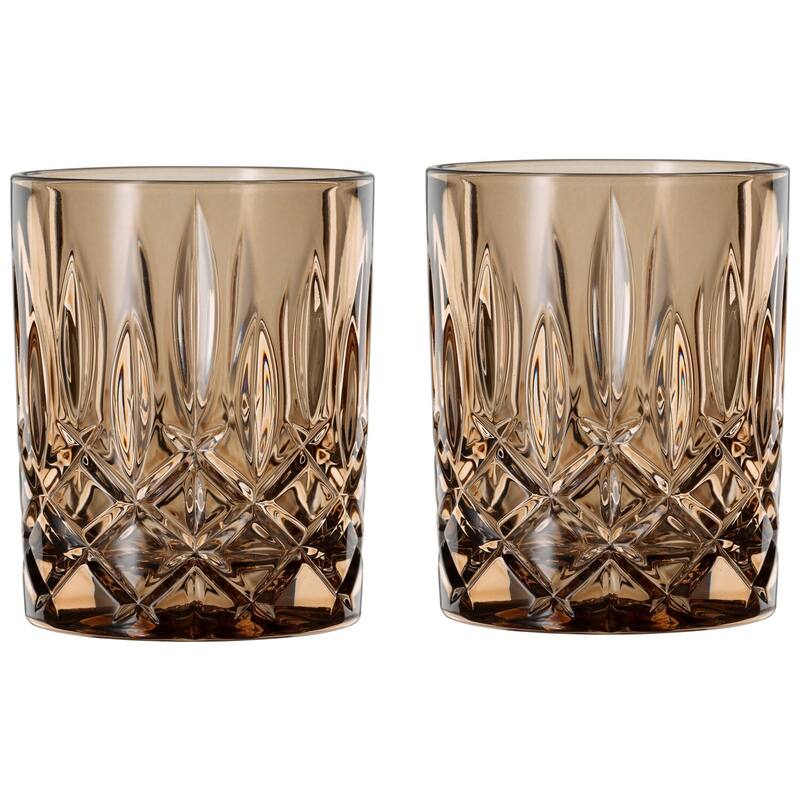 Nachtmann Set of 2 Noblesse Fine Glass Whiskey Tumblers - Tobacco