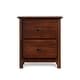 preview thumbnail 15 of 13, Grain Wood Furniture Shaker 2-drawer Solid Wood Nightstand