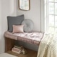 preview thumbnail 17 of 32, Intelligent Designs Charvi Chenille Square Floor Pillow