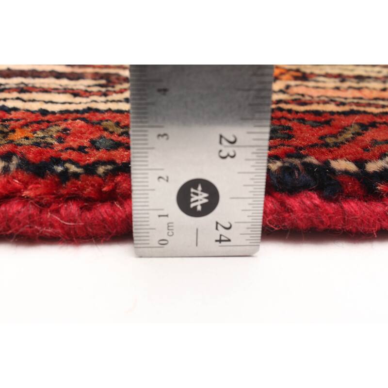 ECARPETGALLERY Hand-knotted Andelz Red Wool Rug - 3'5 x 6'6