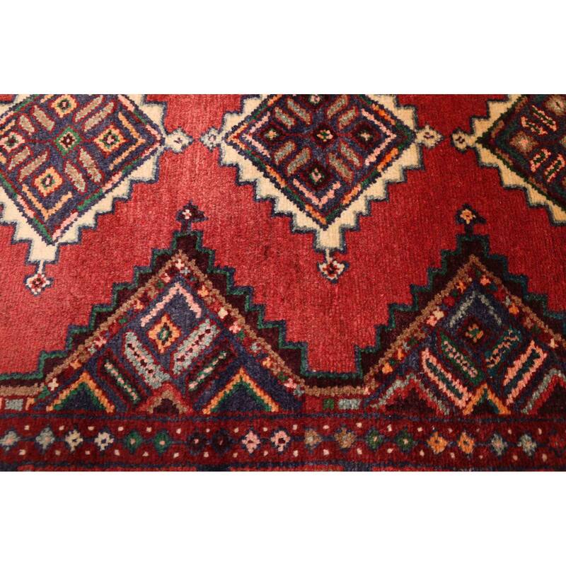 ECARPETGALLERY Hand-knotted Konya Anatolian Red Wool Rug - 3'2 x 9'7