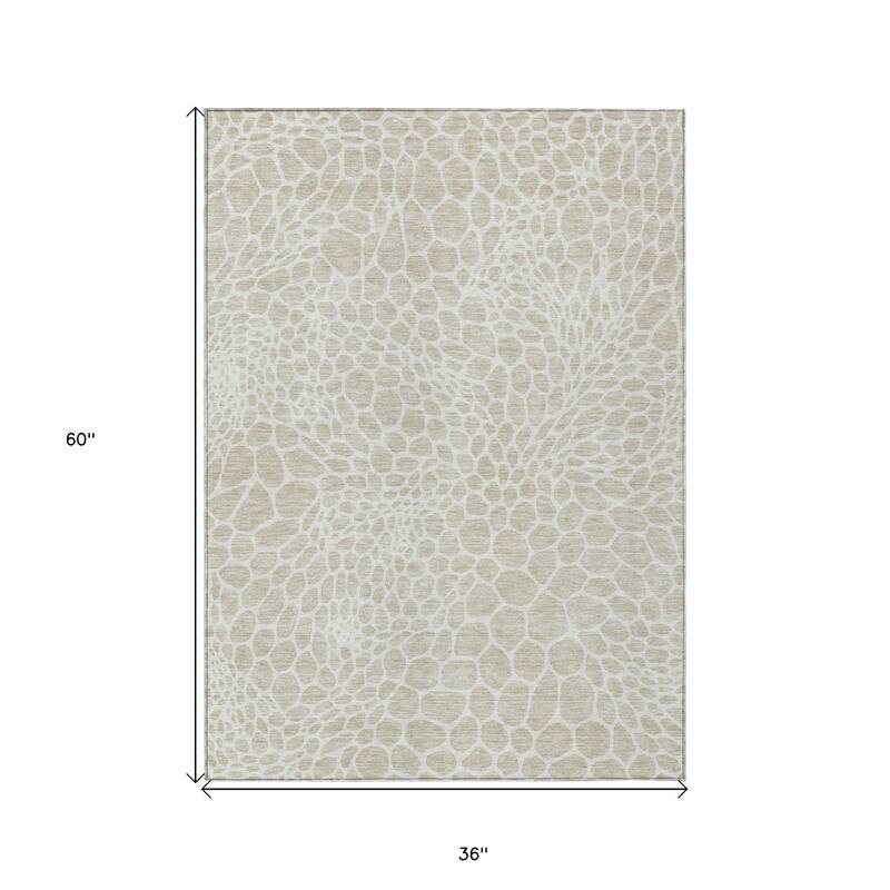 HomeRoots Geometric Transitional Rectangle Outdoor Rug