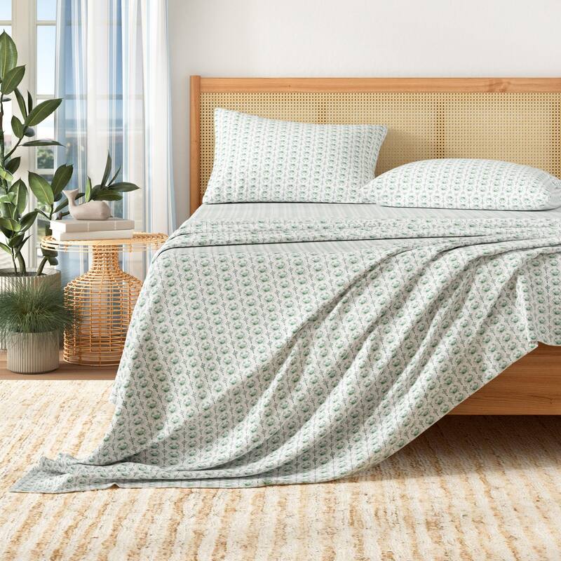 Patina Vie Maison Brushed Microfiber Charming Coastal Sheet Set