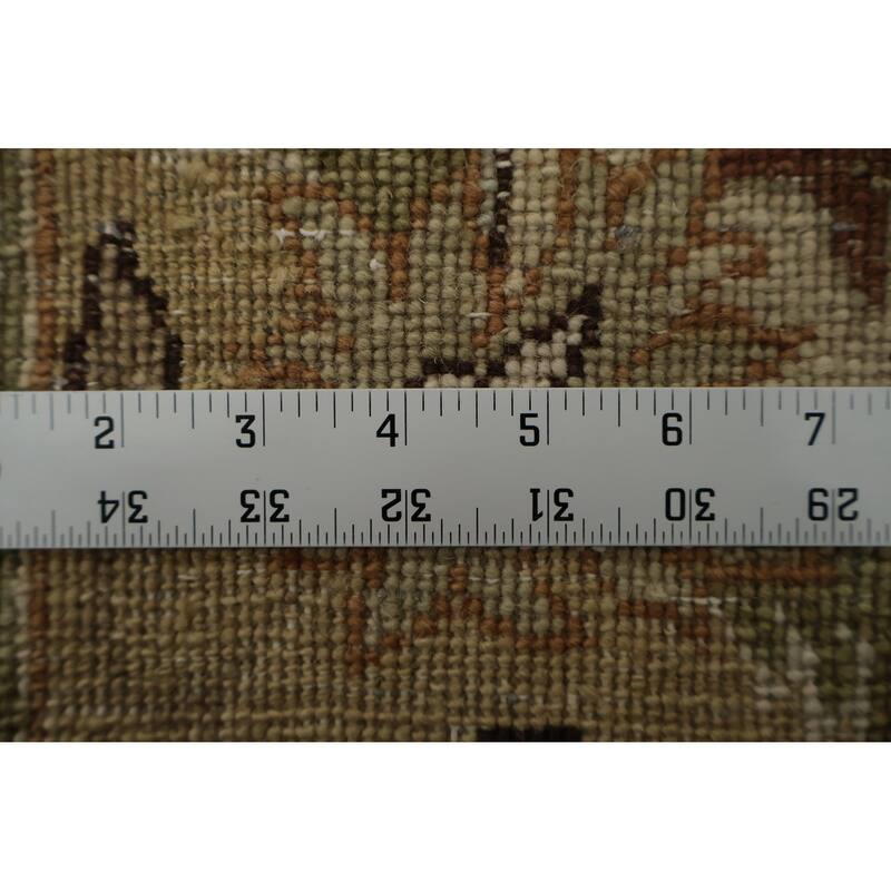 Hand Knotted Oriental 100% Wool Carpet Traditional Floral Brown Agra Area Rug - 12' 3'' X 9' 2''