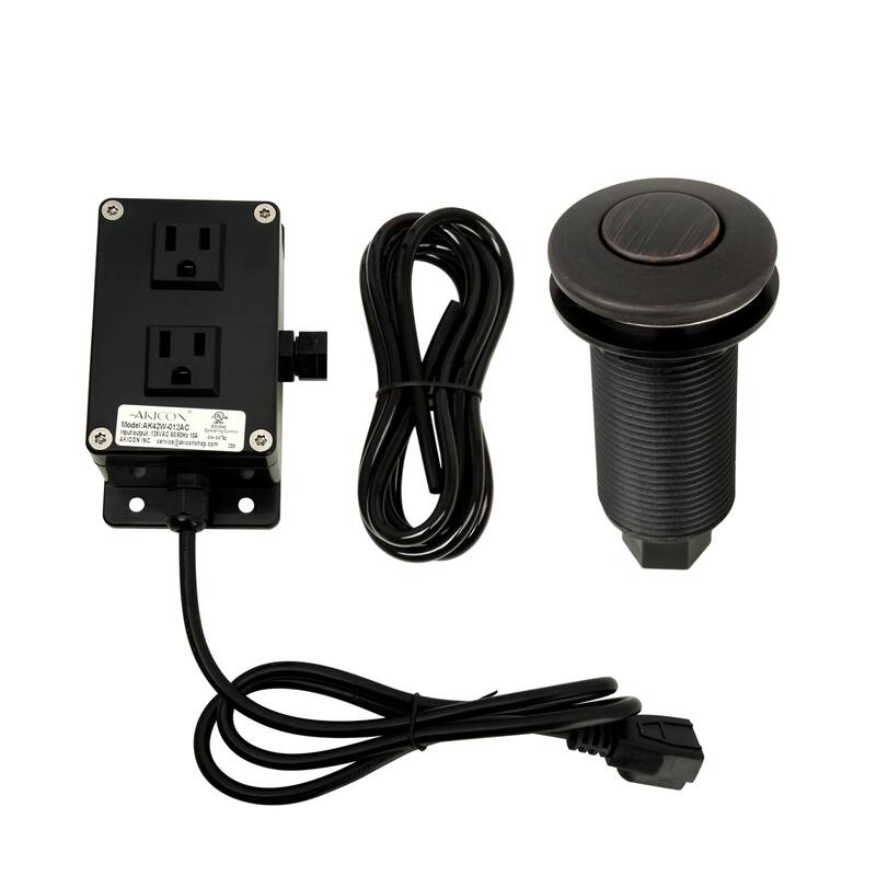Garbage Disposal Kitchen Air Switch Kit - Oil Rubbed Bronze