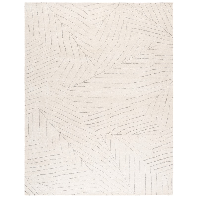 SAFAVIEH Handmade Mykonos Byung Modern Wool Rug - 8' x 10' - Ivory/Grey
