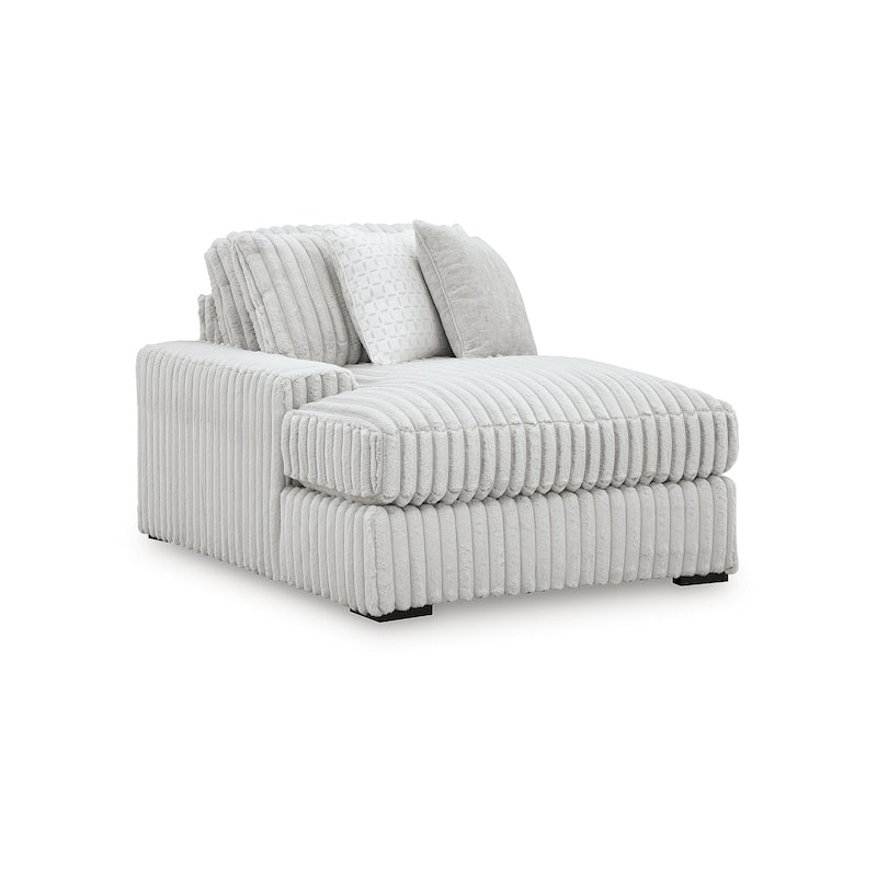 Signature Design by Ashley Stupendous White 3-Piece Sectional with Chaise - 142" W x 67" D x 41" H