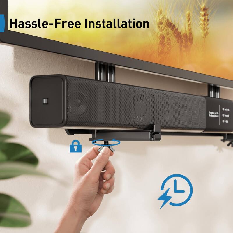 ErgoAV Universal Soundbar Mount Supports up to 13.2lbs