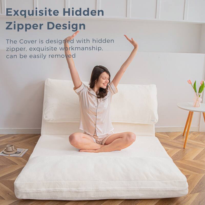 Convertible Folding Couch Sofa Bed with Removable Cover