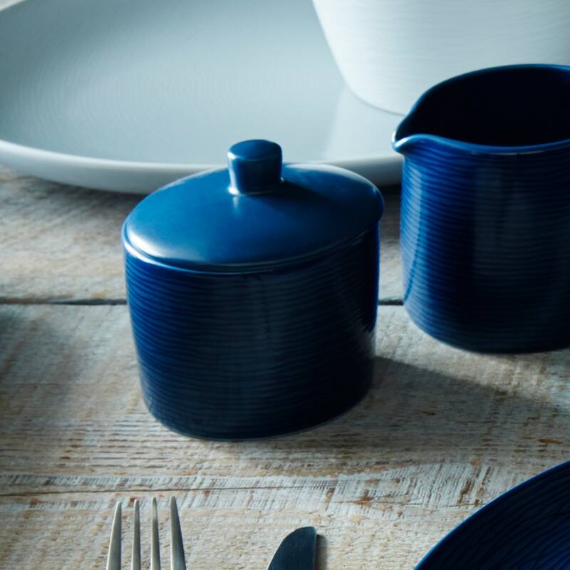 Noritake Colorscapes Swirl Sugar & Creamer Set