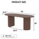 preview thumbnail 14 of 22, 79" Oval Solid Wood Dining Table Duble Pedestal Seats 6